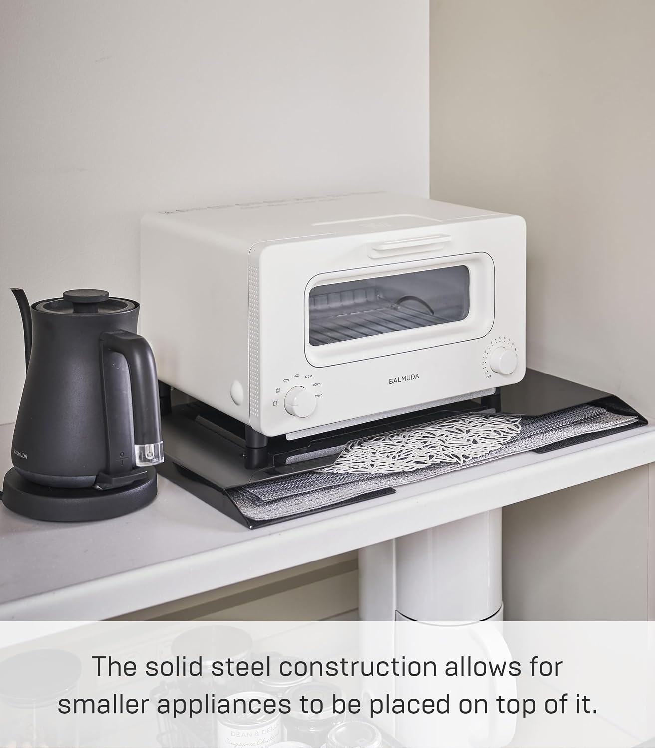 image:imageYAMAZAKI Home Tower Magnetic Placemat Organizer Rack Pocket Wall File For Fridge SteelBlack
