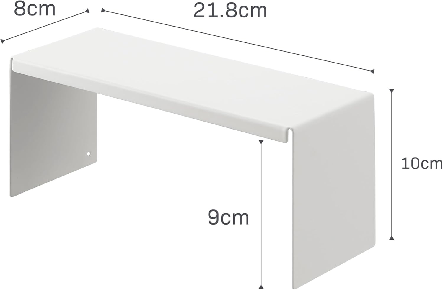 image:imageYAMAZAKI Home Tower Medicine Cabinet Vanity Storage Racks Set of 2 Bathroom Mirror Organizer Risers Steel White