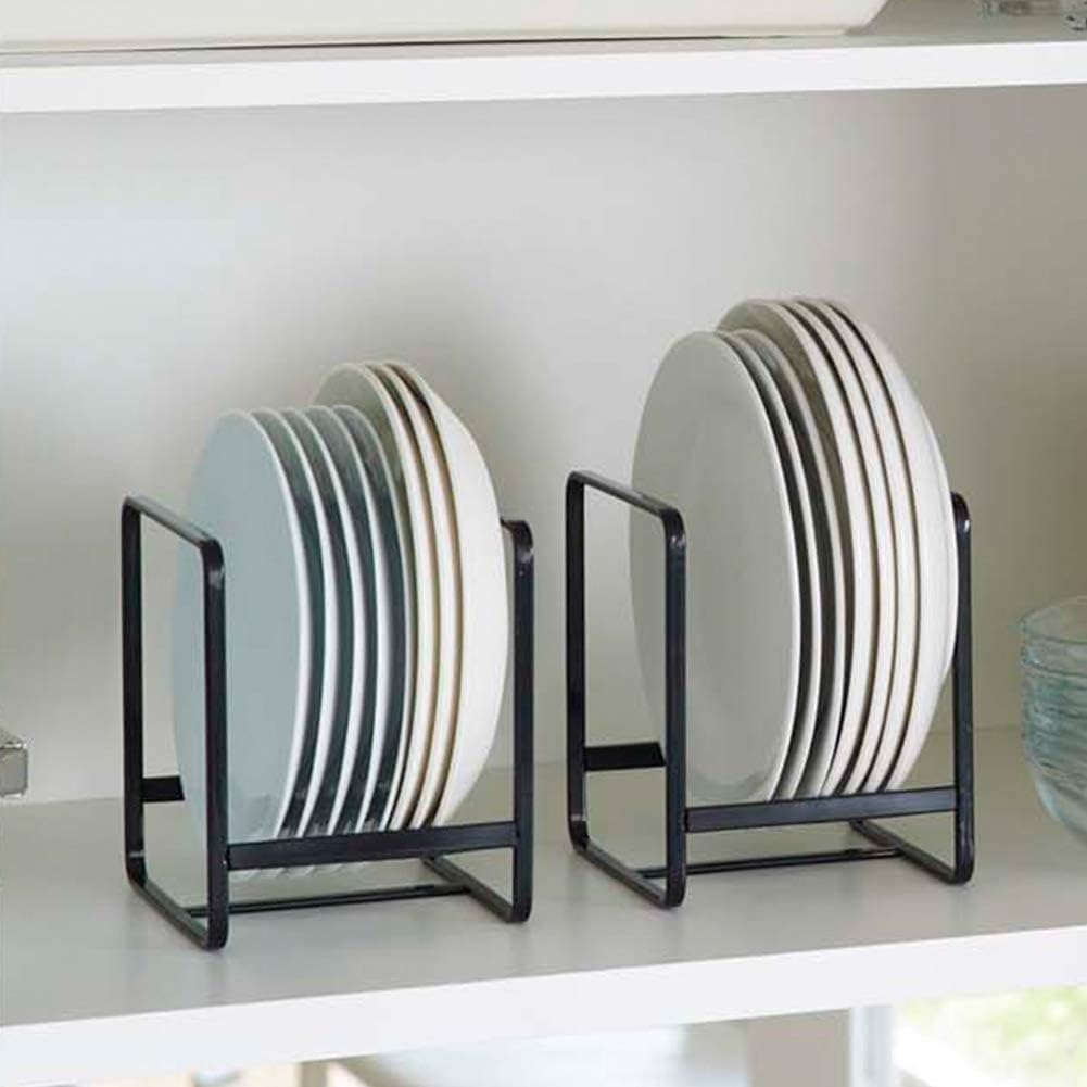 image:imageYAMAZAKI Home Tower Plate RackDish StandDish StoragePlate Holder Large SteelBlack