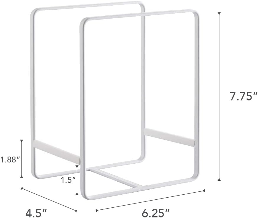 image:imageYAMAZAKI Home Tower Plate RackDish StandDish StoragePlate Holder Large SteelWhite