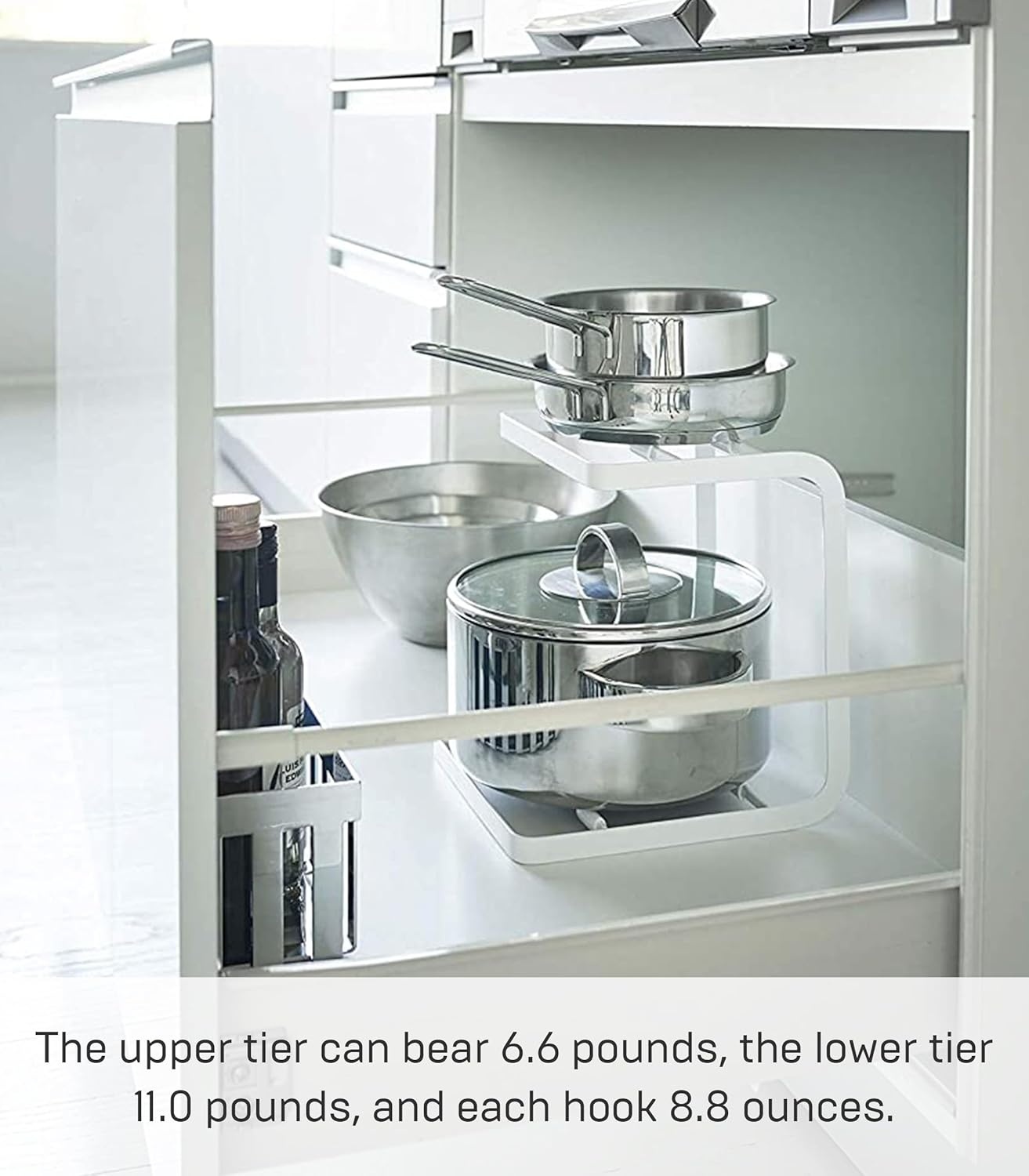image:imageYAMAZAKI Home Tower Pot Organizer SteelWhite