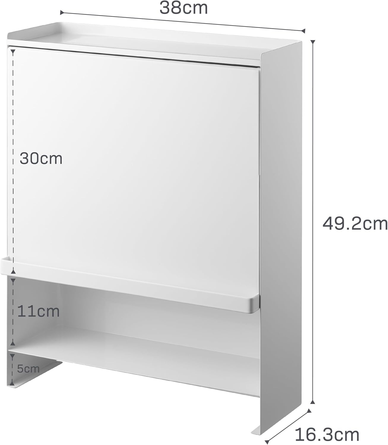 image:imageYAMAZAKI Home Tower Seasoning Condiments Spice Rack With Door Large Kitchen MultiTier Metal Shelves SteelWhite