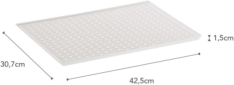 image:imageYAMAZAKI Home Tower SinkSide Draining Mat Kitchen Dish Rack Tray Drainer Abs PlasticWhite