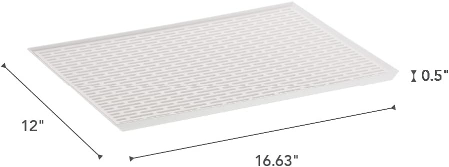 image:imageYAMAZAKI Home Tower SinkSide Draining Mat Kitchen Dish Rack Tray Drainer Abs PlasticWhite