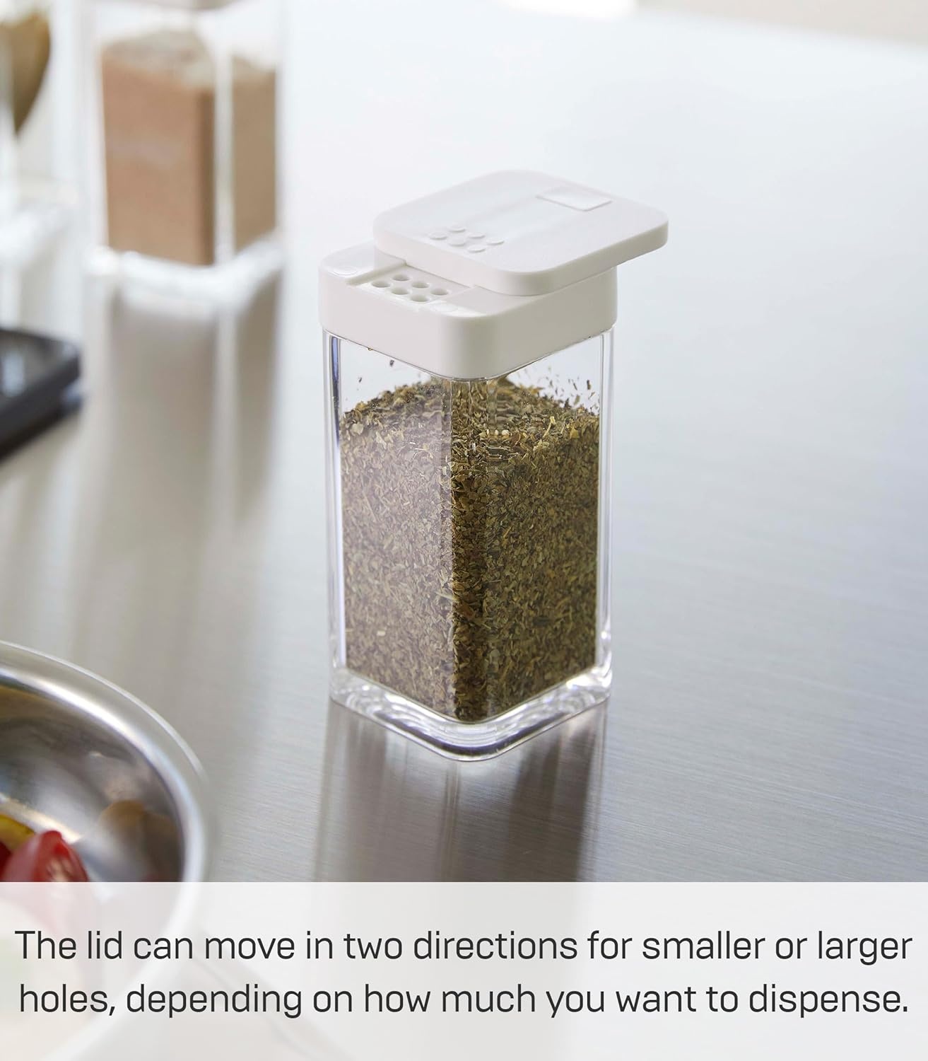 image:imageYAMAZAKI Home Tower Spice Shaker Jar Seasoning Container Bottle Plastic White