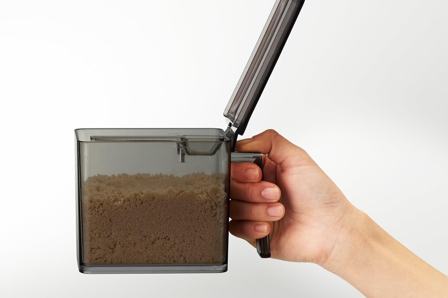 image:imageYAMAZAKI Home Tower Spice Storage Container Large Abs Plastic 275 Cups 650 MillilitersBlack