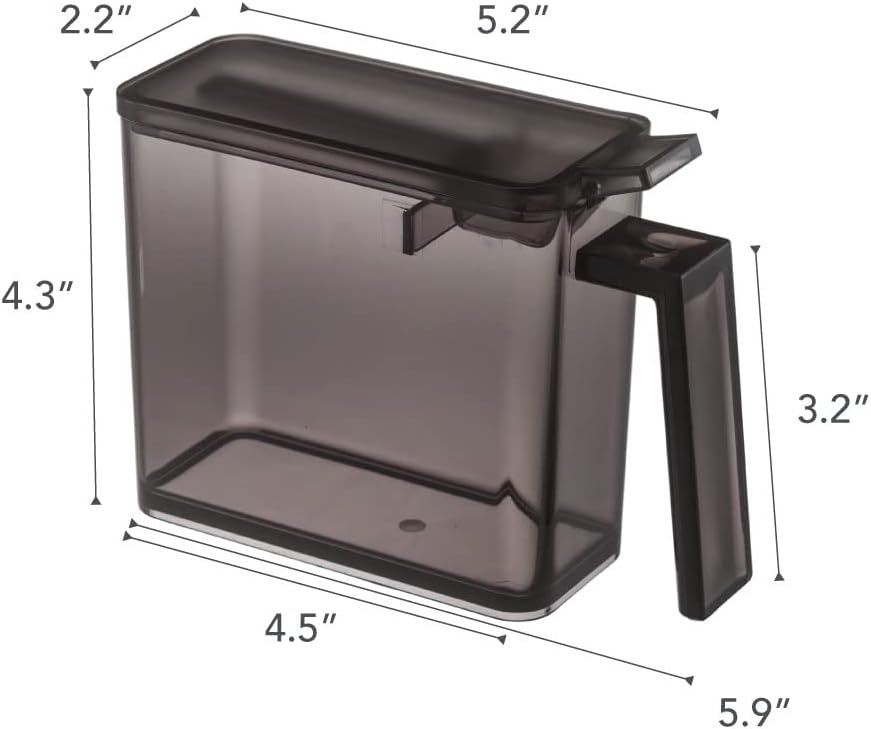 image:imageYAMAZAKI Home Tower Spice Storage Container Large Abs Plastic 275 Cups 650 MillilitersBlack