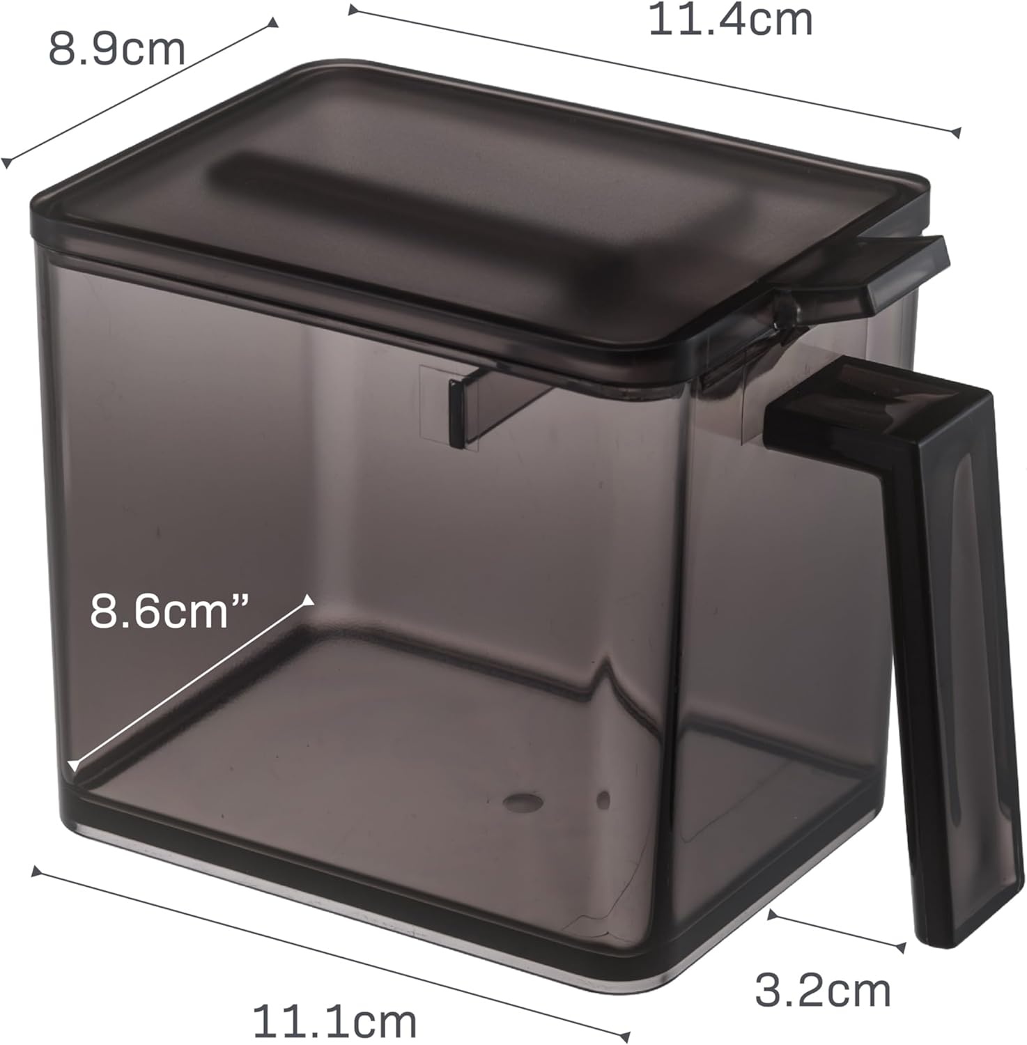 image:imageYAMAZAKI Home Tower Spice Storage Container Large Abs Plastic 275 Cups 650 MillilitersBlack