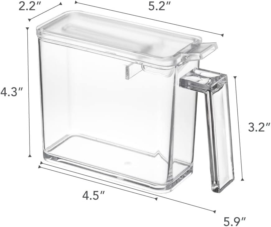 image:imageYAMAZAKI Home Tower Spice Storage Container Large Abs Plastic 275 Cups 650 MillilitersWhite
