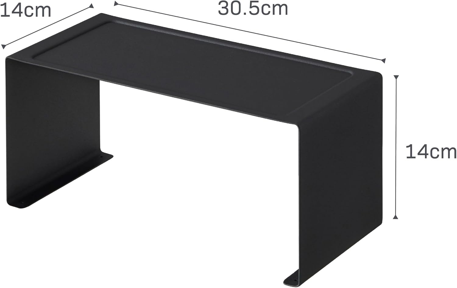 image:imageYAMAZAKI Home Tower Stackable Kitchen Rack Storage Organizer Counter Shelf Small Steel Stack Up To TwoBlack