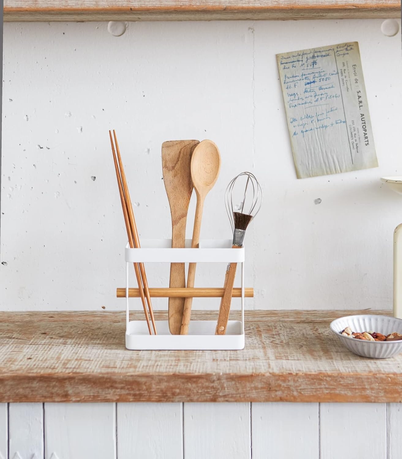 image:imageYAMAZAKI Home Wide Tool Stand Kitchen Utensil Holder Cooking Storage Organizer No Assembly Req