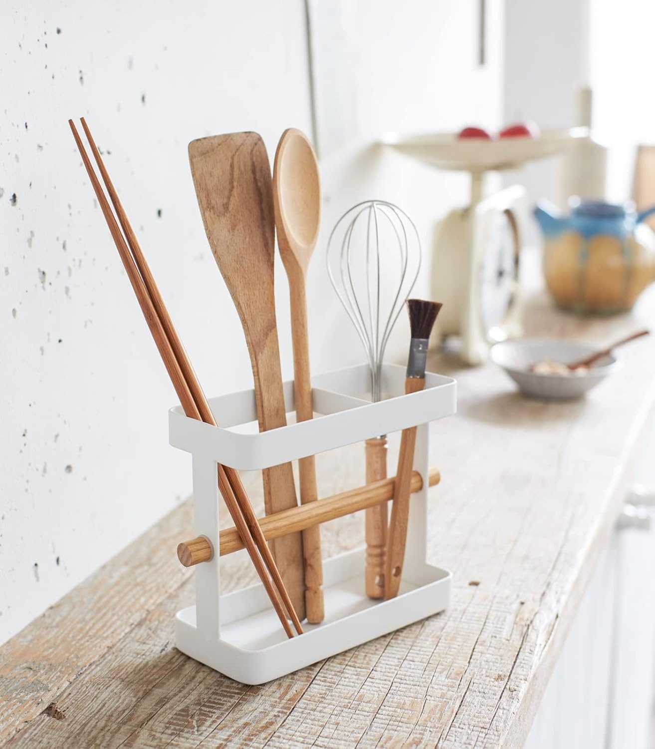 image:imageYAMAZAKI Home Wide Tool Stand Kitchen Utensil Holder Cooking Storage Organizer No Assembly Req