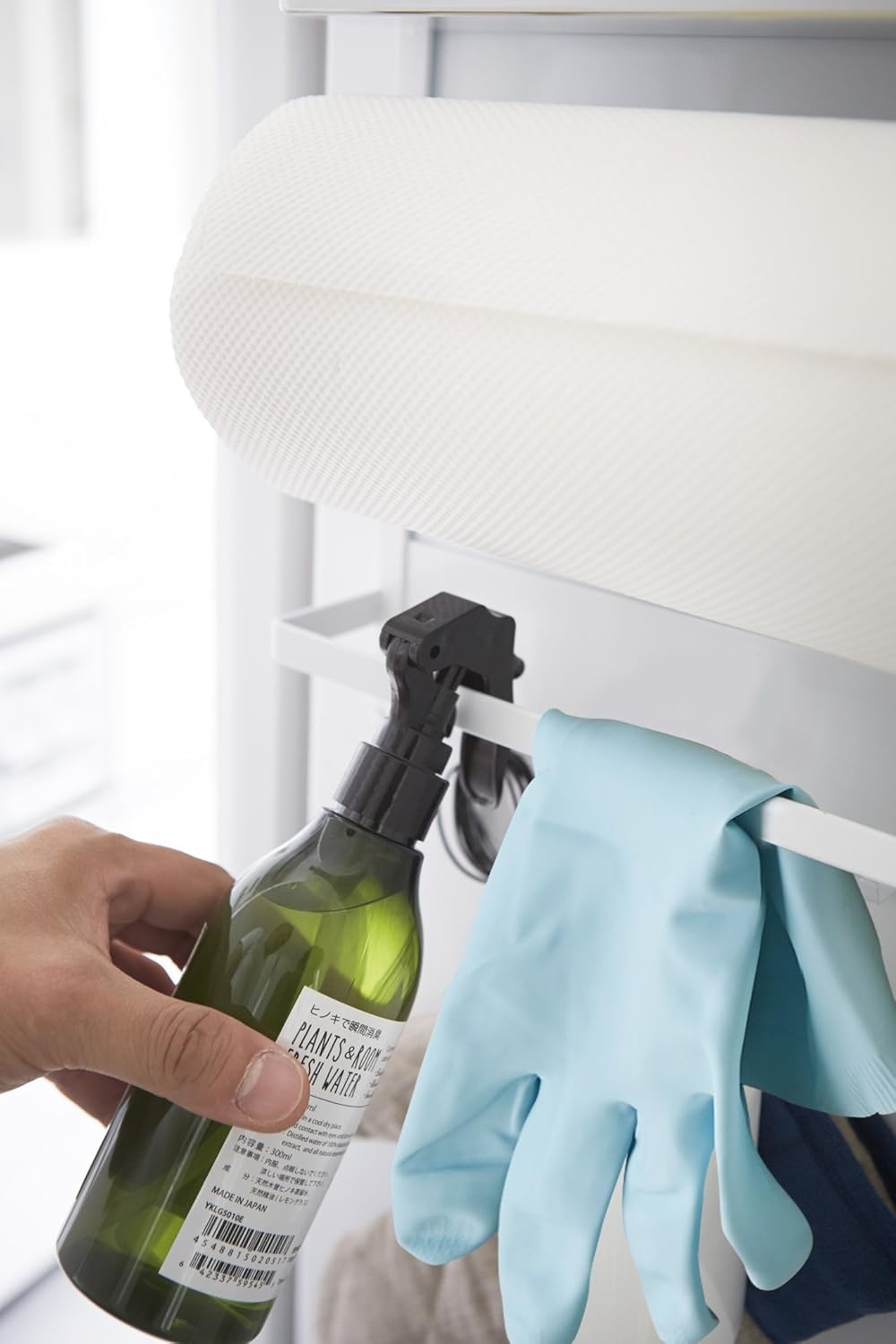 image:imageYAMAZAKI home 2560 Kitchen RackMagnetic Storage Holder amp Organizer One Size White