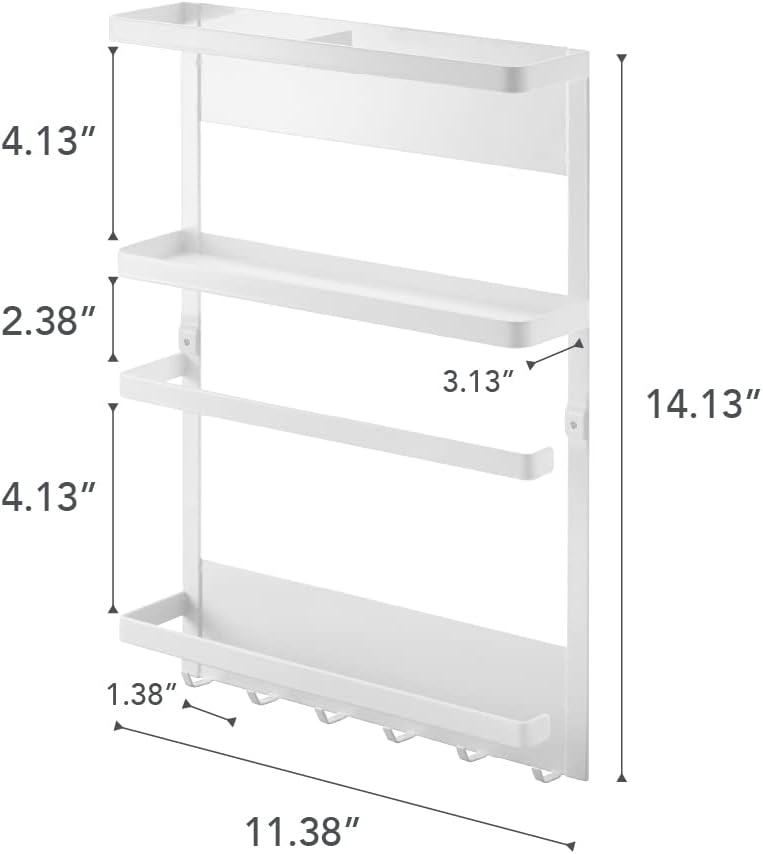 image:imageYAMAZAKI home 2560 Kitchen RackMagnetic Storage Holder amp Organizer One Size White