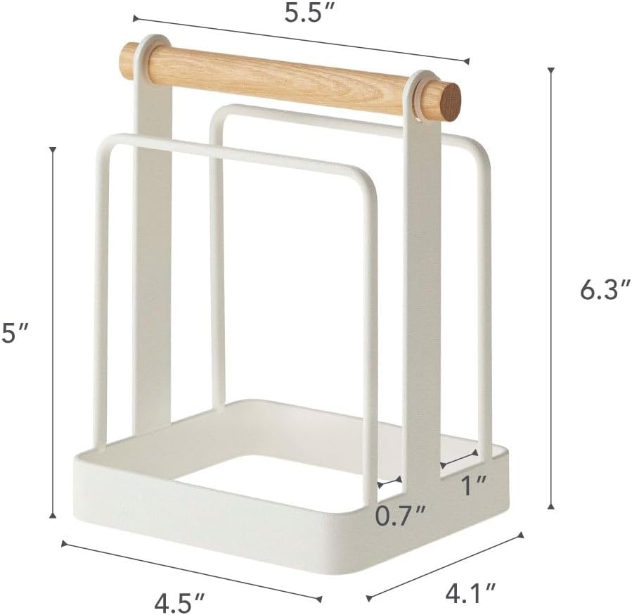 image:imageYamazaki Home Cutting Board Stand Water Resistant No Assembly Req White One SizeWhite