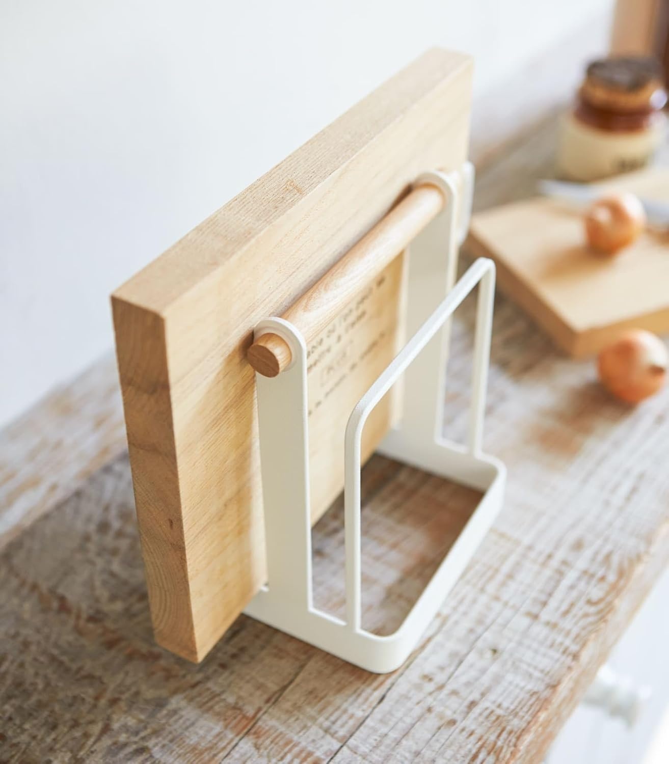 image:imageYamazaki Home Cutting Board Stand Water Resistant No Assembly Req White One SizeWhite