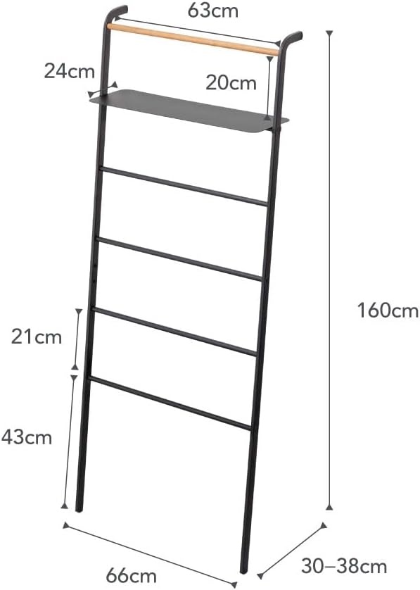 image:imageYamazaki Home Leaning Ladder with Shelf Space Saving