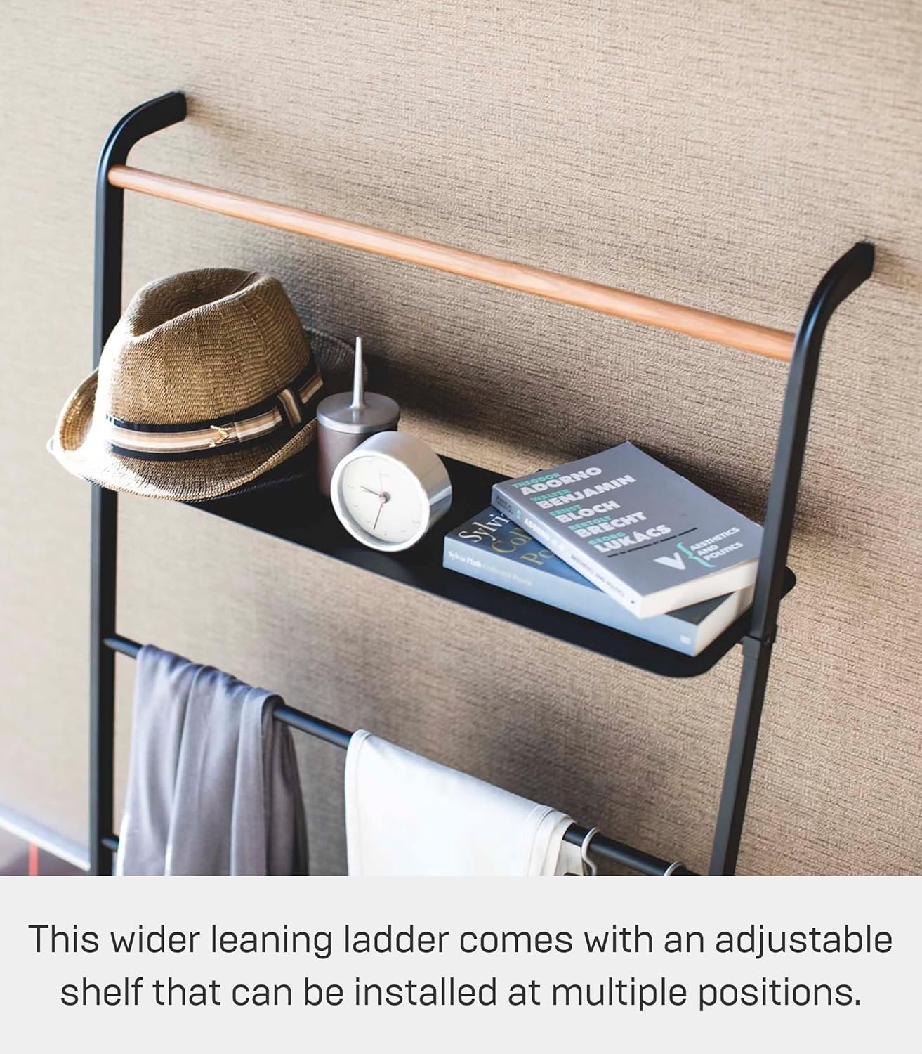 image:imageYamazaki Home Leaning Ladder with Shelf Space Saving