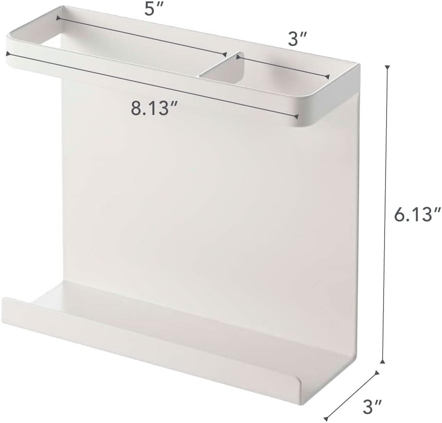 image:imageYamazaki Home Magnet Wrap or Aluminim Foil Holder Kitchen Storage Magnetic Organizer Steel