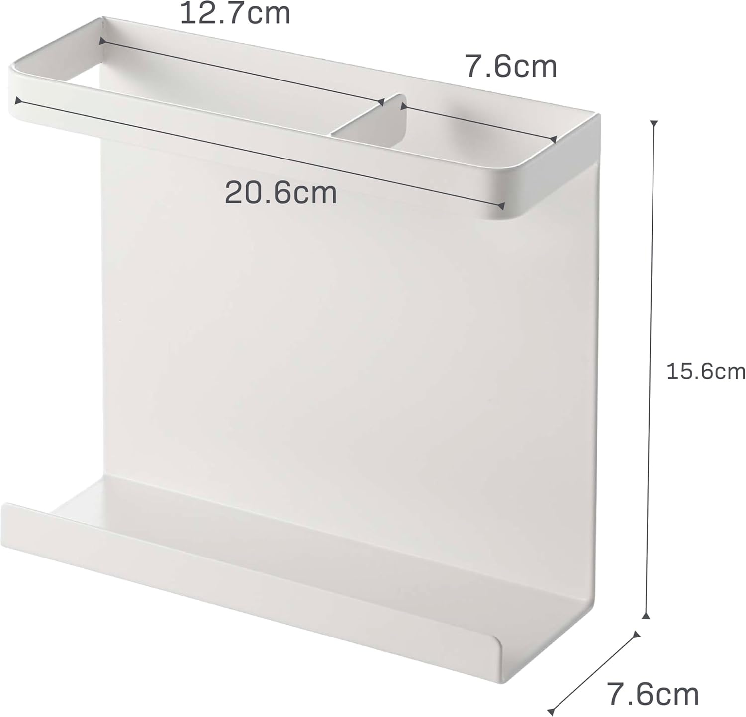 image:imageYamazaki Home Magnet Wrap or Aluminim Foil Holder Kitchen Storage Magnetic Organizer Steel