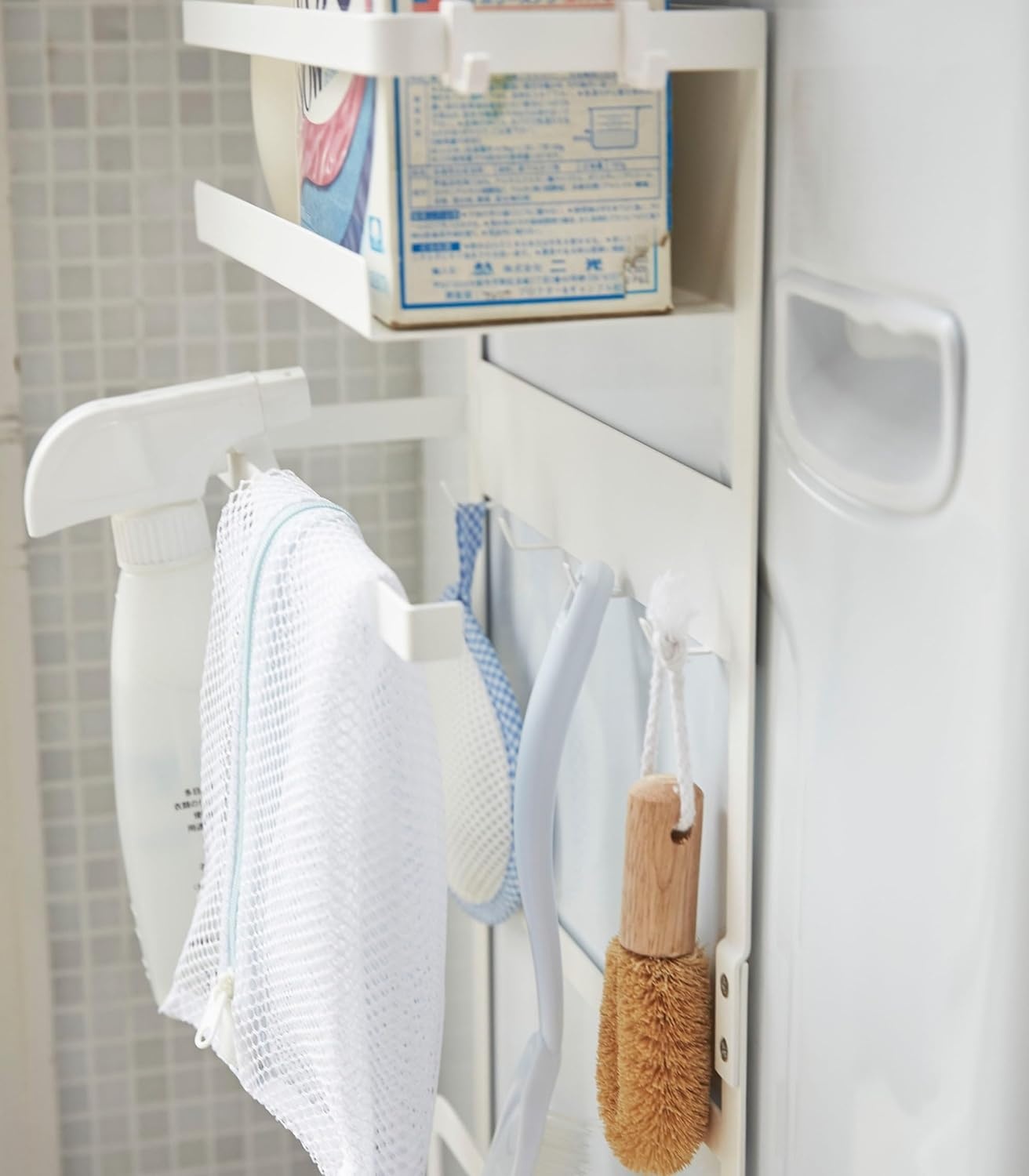 image:imageYamazaki Home Plate Laundry Accessory Organizer Magnet Large SteelWhite