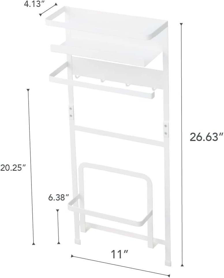 image:imageYamazaki Home Plate Laundry Accessory Organizer Magnet Large SteelWhite