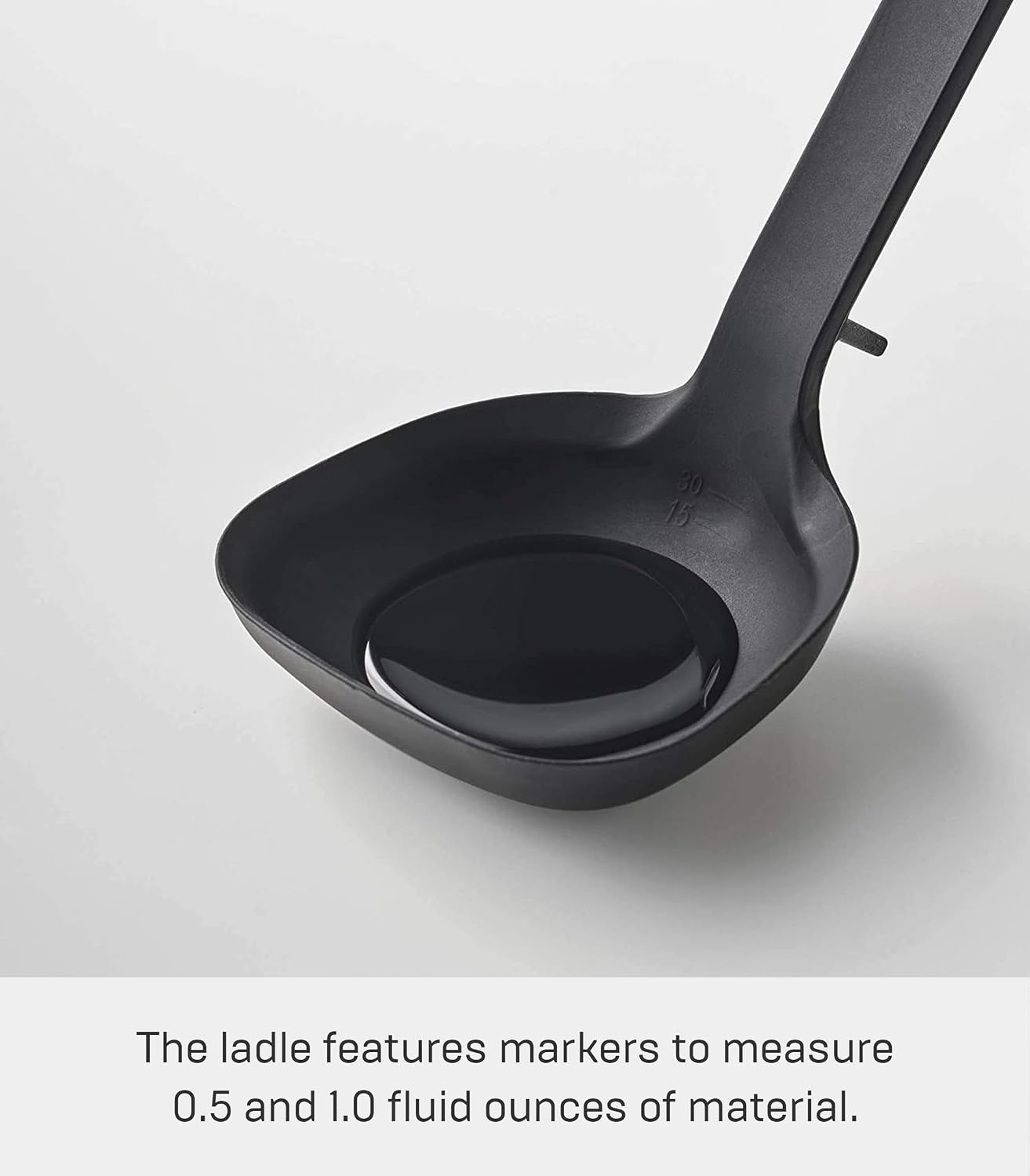 image:imageYamazaki Home Silicone Kitchen Tongs Silicone No Assembly Req BlackLadle