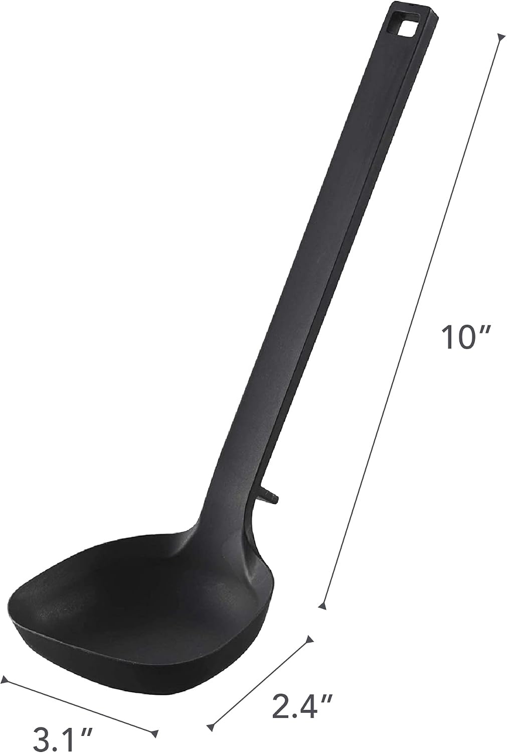 image:imageYamazaki Home Silicone Kitchen Tongs Silicone No Assembly Req BlackLadle