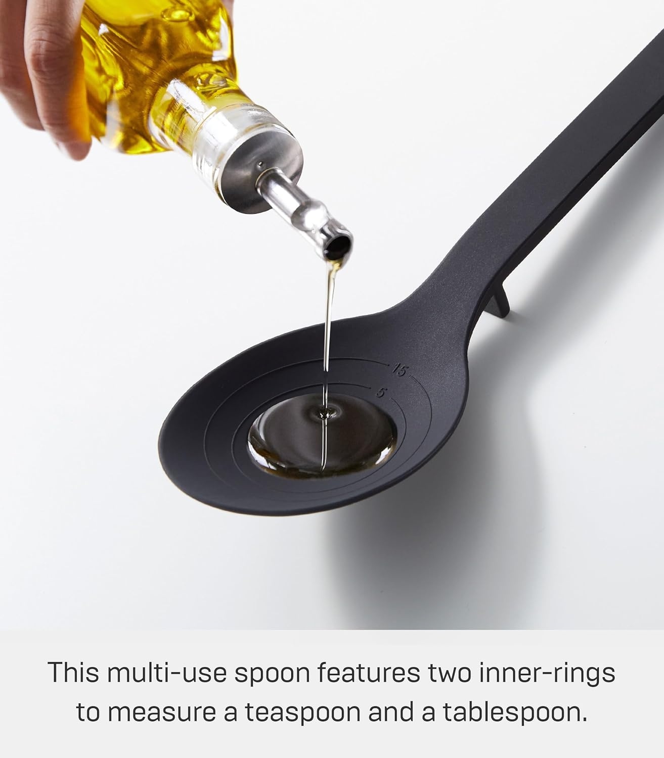 image:imageYamazaki Home Silicone Kitchen Tongs Silicone No Assembly Req BlackSpoon