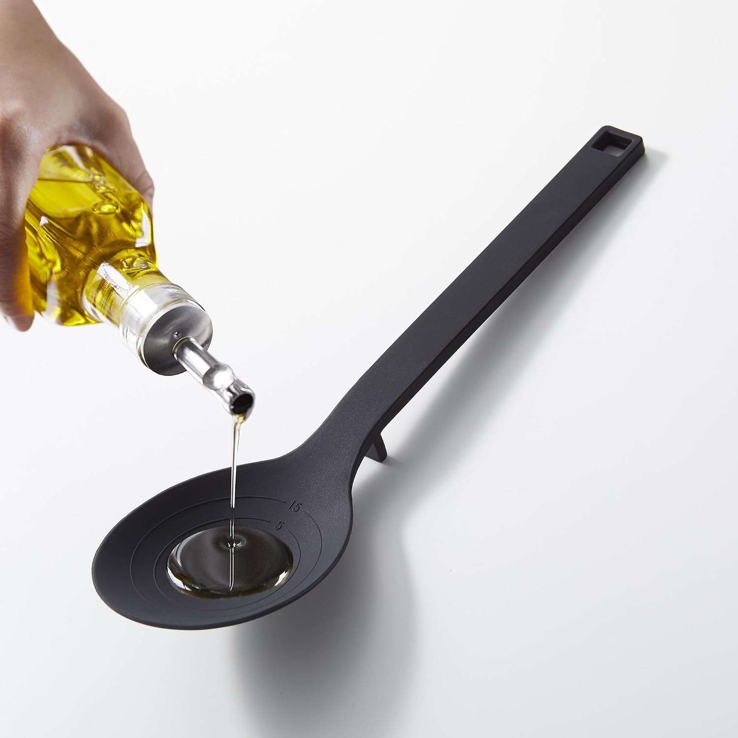 image:imageYamazaki Home Silicone Kitchen Tongs Silicone No Assembly Req BlackSpoon