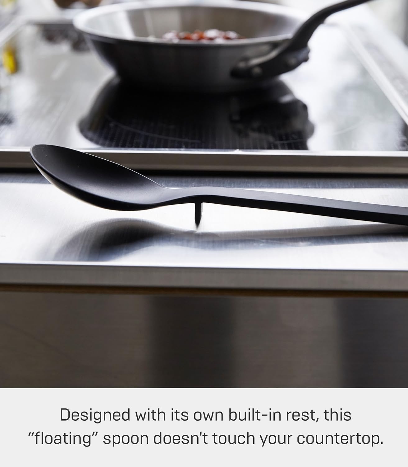 image:imageYamazaki Home Silicone Kitchen Tongs Silicone No Assembly Req BlackSpoon