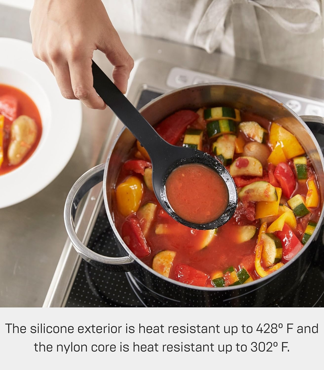 image:imageYamazaki Home Silicone Kitchen Tongs Silicone No Assembly Req BlackSpoon