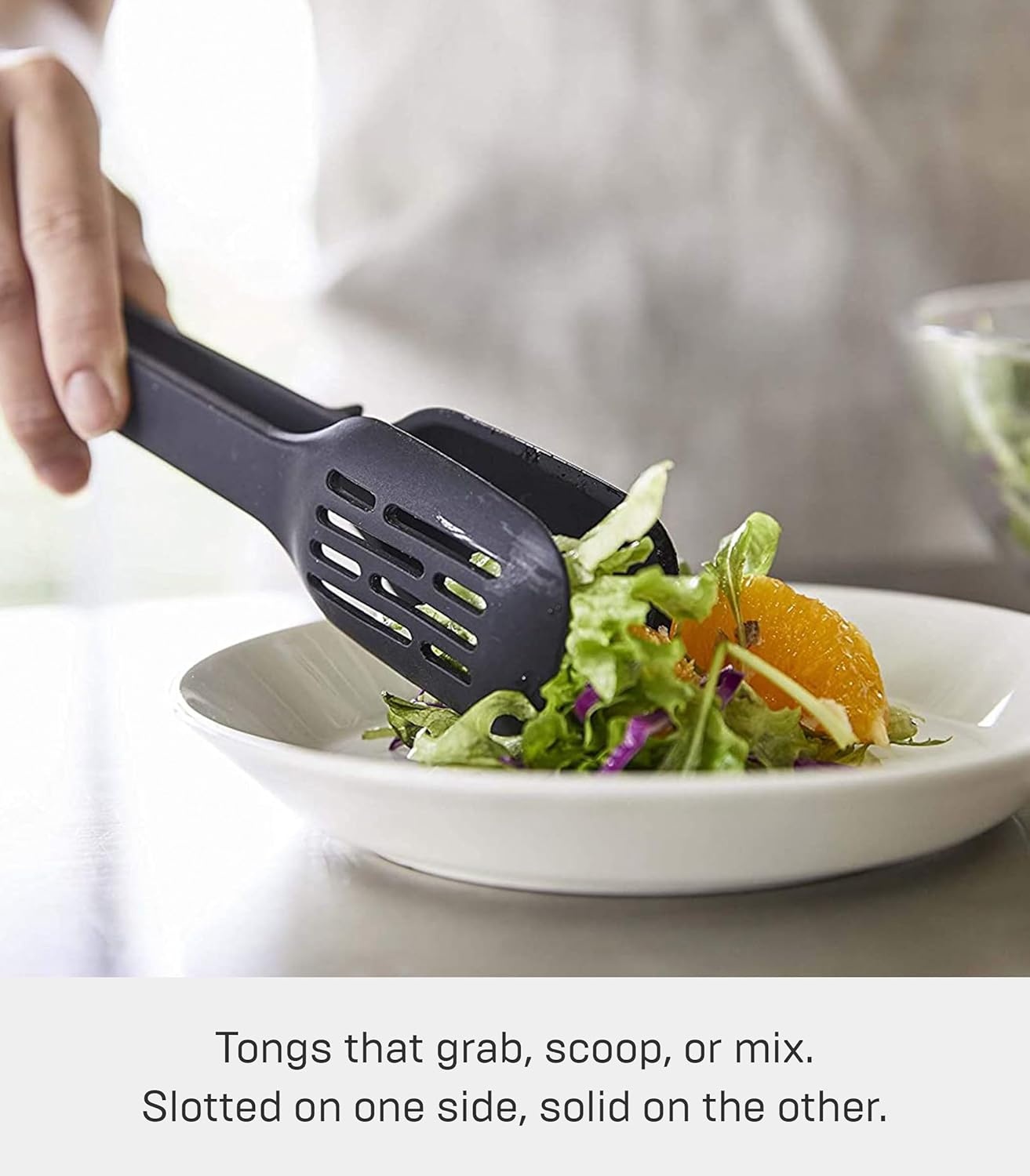 image:imageYamazaki Home Silicone Kitchen Tongs Silicone No Assembly Req BlackTongs