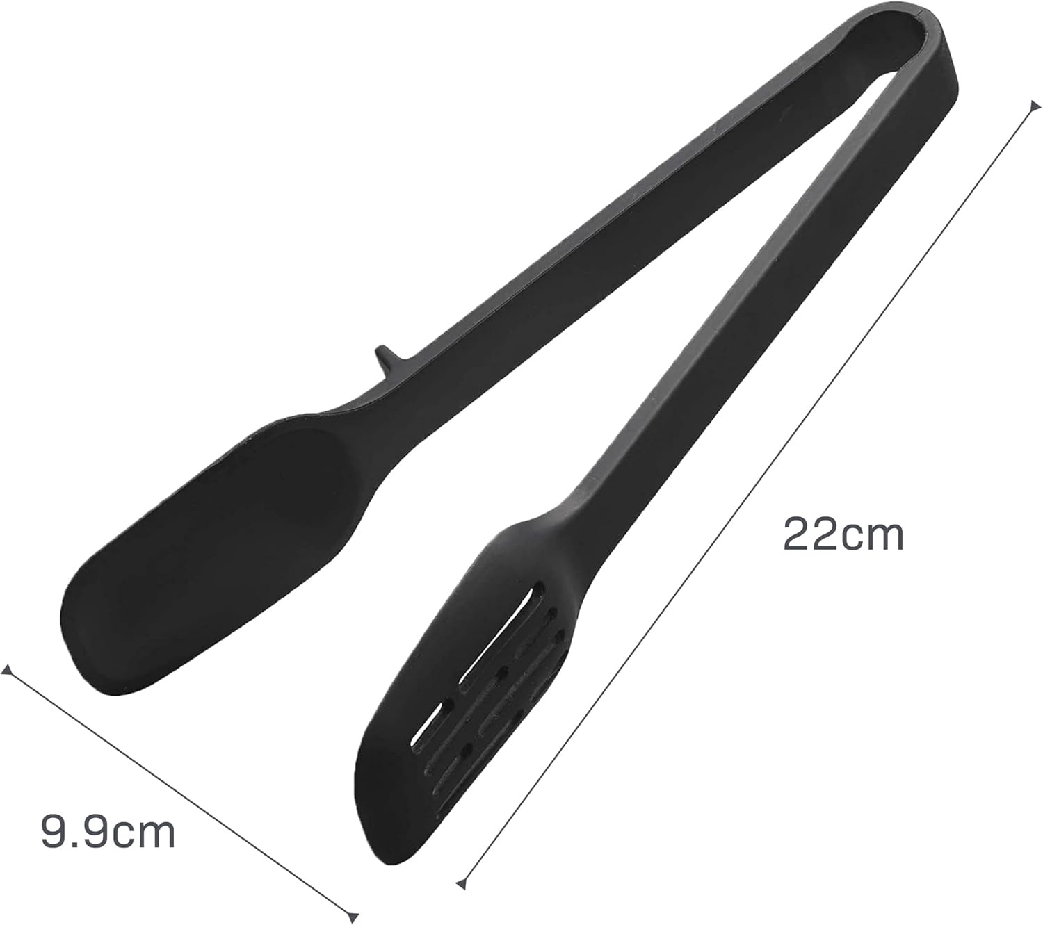 image:imageYamazaki Home Silicone Kitchen Tongs Silicone No Assembly Req BlackTongs