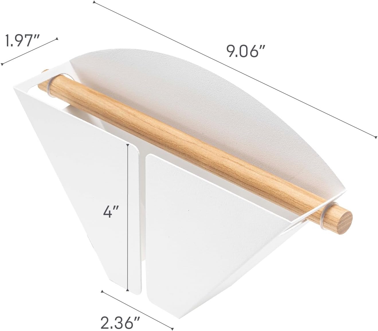 image:imageYamazaki Home Tosca Magnetic Coffee Filter Case Kitche Storage Organizer Holder Stainless Steel Container Dispenser Steel Wood 4 Coffee Filters4