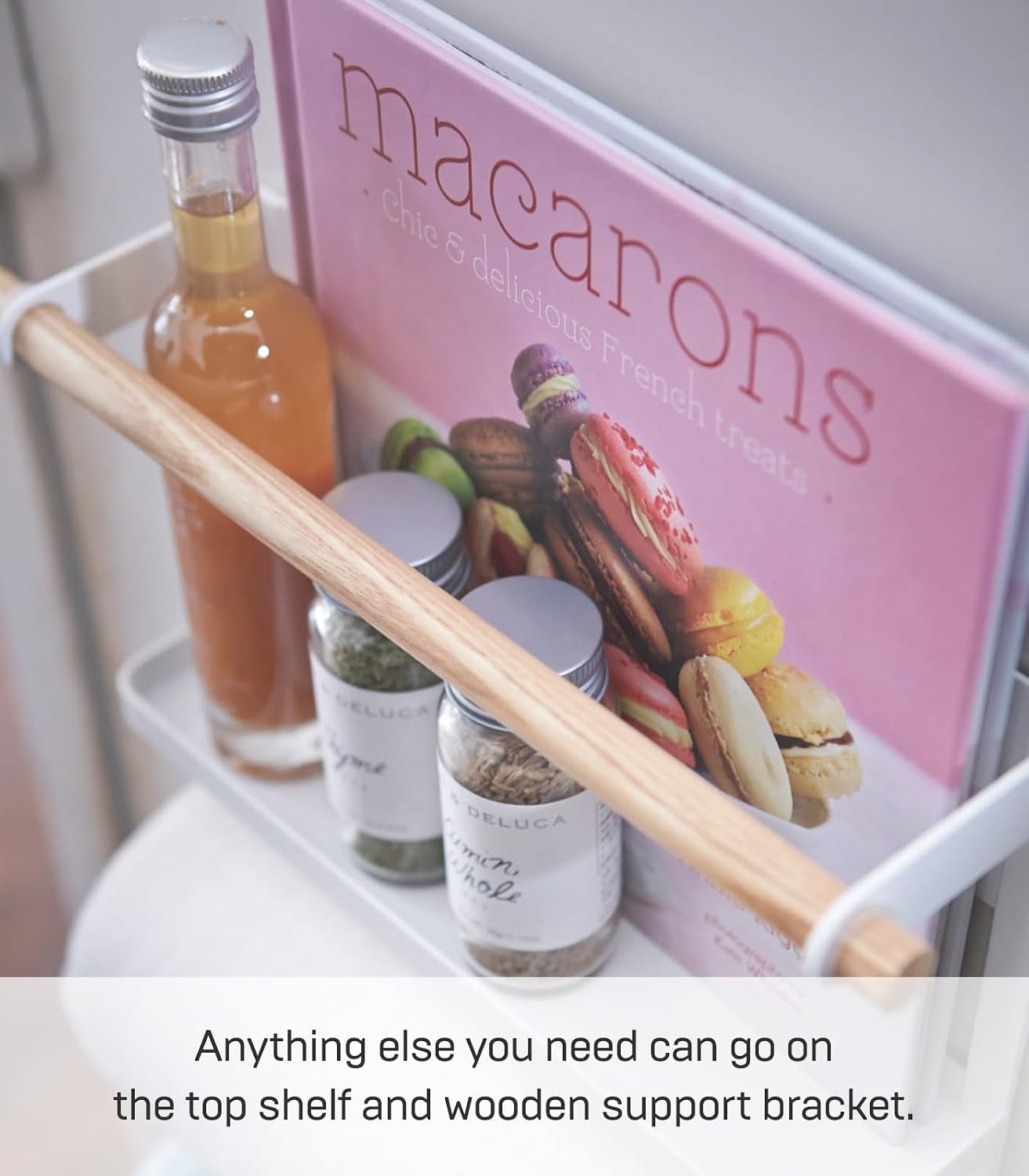 image:imageYamazaki Home Tosca Magnetic Kitchen Storage Rack Refrigerator Organizer Wall Holder