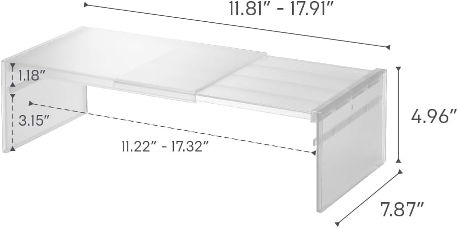 image:imageYamazaki Home Tower Adjustable Extendable Refrigerator Storage Rack 2Level Height Adjustable Shelf For Fridge Organization Customizable Width Easy Assembly Fits 2L Bottles Plastic White