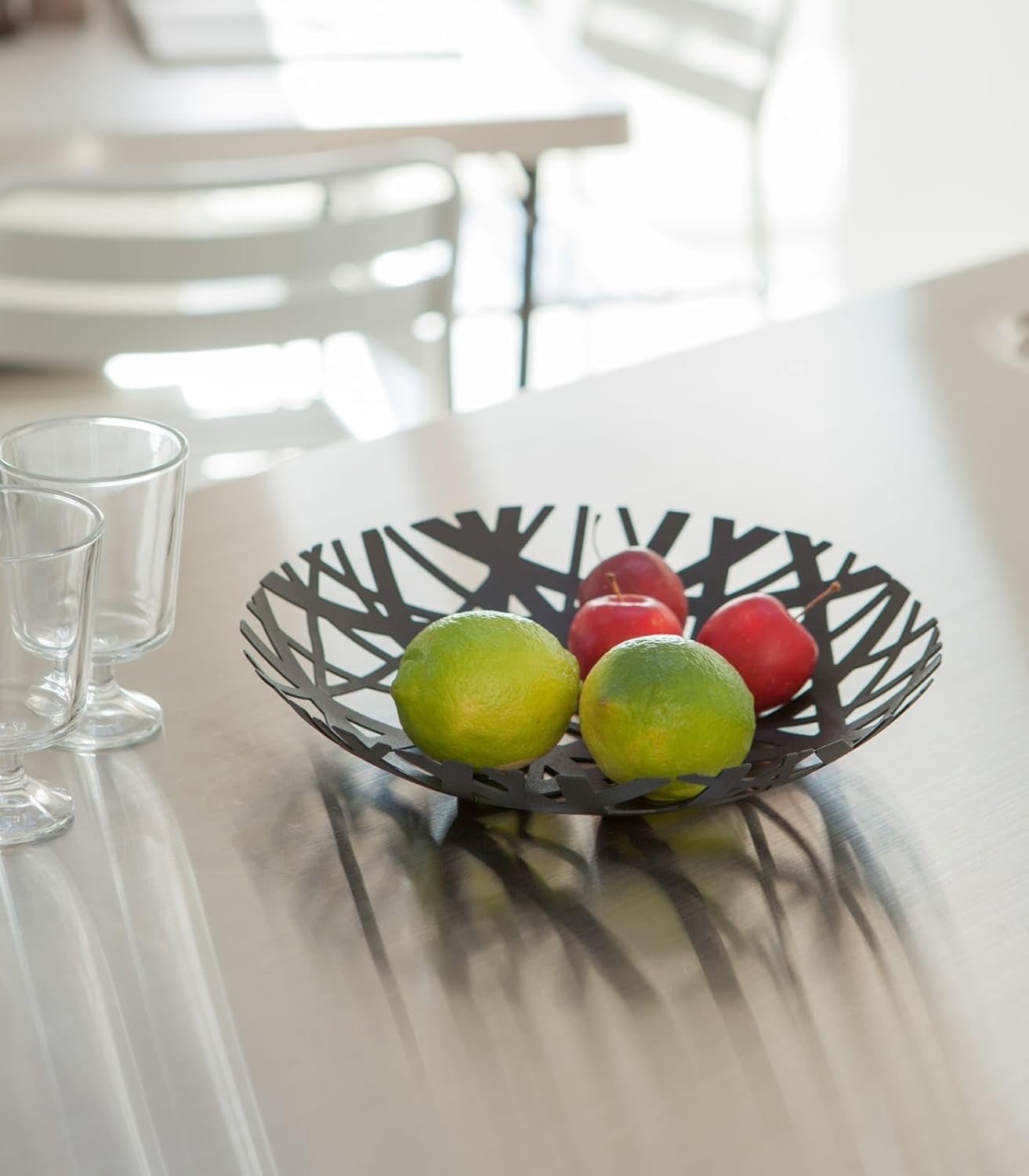 image:imageYamazaki Home Tower Fruit Bowl SteelBlack