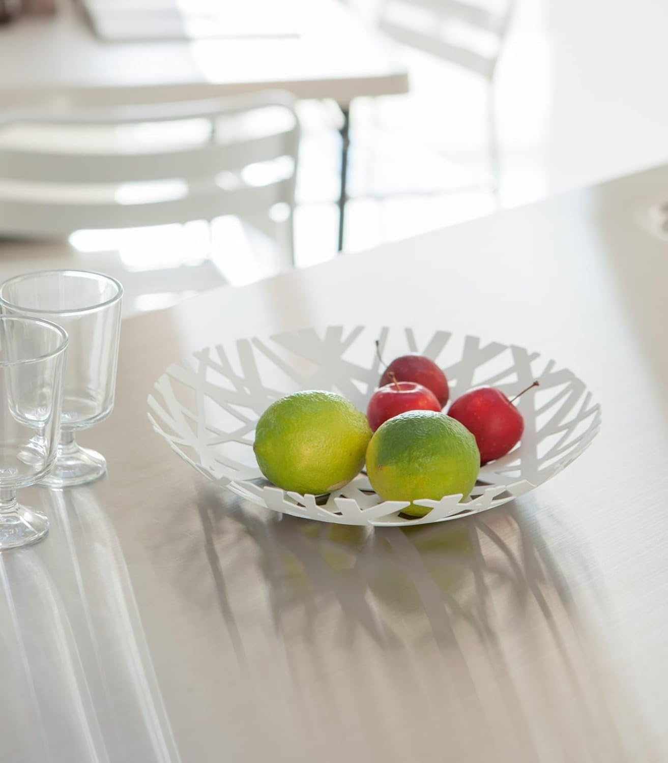 image:imageYamazaki Home Tower Fruit Bowl SteelWhite