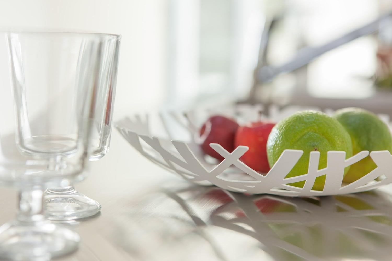 image:imageYamazaki Home Tower Fruit Bowl SteelWhite