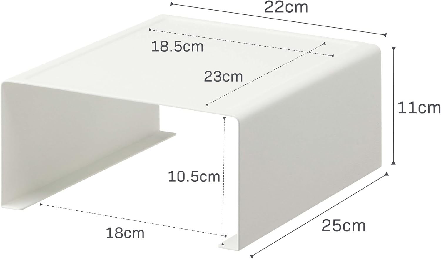 image:imageYamazaki Home Tower Kitchen Appliance Rack Shelf For Blender Kettle Or Coffee Maker Countertop Storage Organizer Steel White