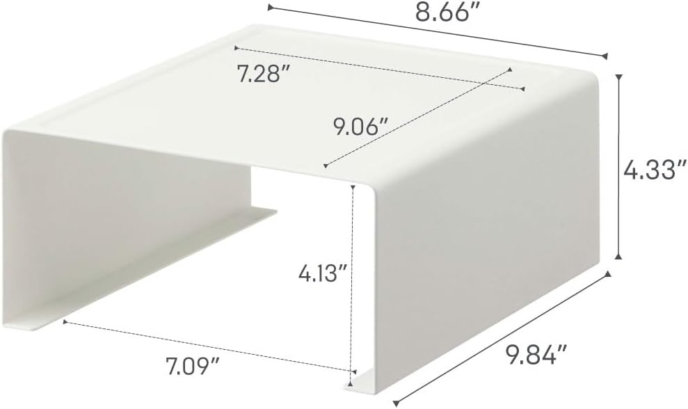 image:imageYamazaki Home Tower Kitchen Appliance Rack Shelf For Blender Kettle Or Coffee Maker Countertop Storage Organizer Steel White