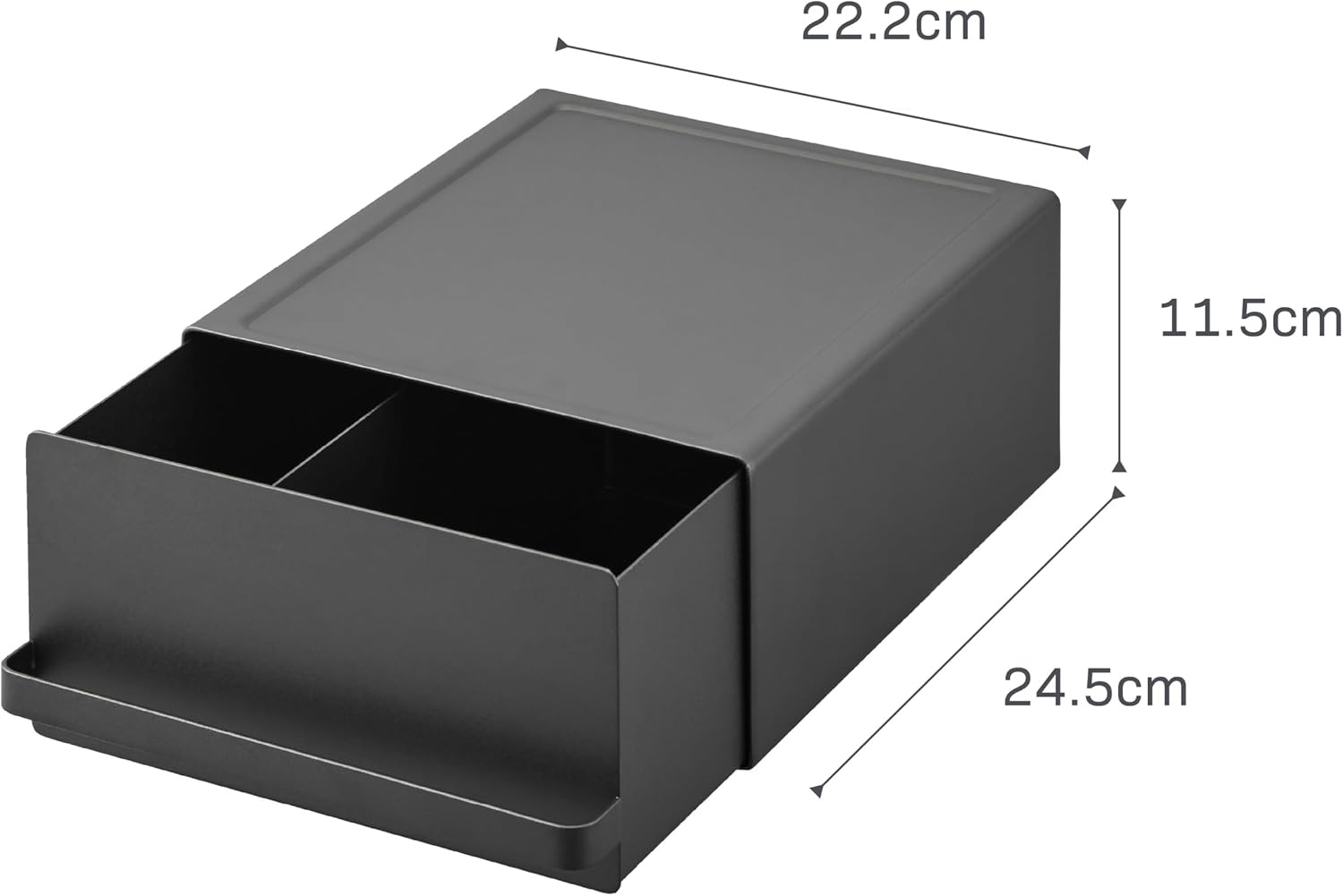 image:imageYamazaki Home Tower Kitchen Appliance Rack With Drawers SpaceSaving UnderAppliance Storage Organizer For Sugar Tea Packs Mixers Coffee Makers Electric Pots SteelBlack