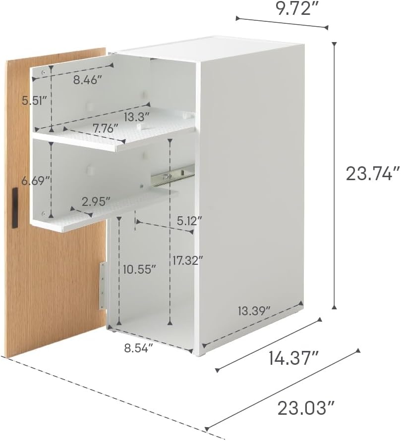 image:imageYamazaki Home Tower Large Capacity Game Console Rack Organize Controllers PullOut Shelf Cable Management SteelWhite