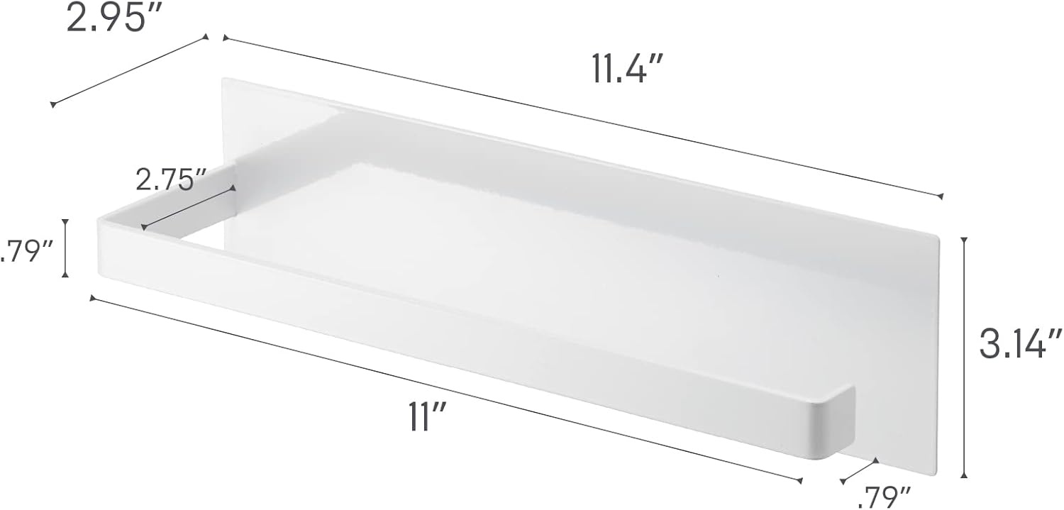 image:imageYamazaki Home Tower Magnetic Paper Towel Holder Metal Kitchen Roll Dispenser Vertical Or Horizontal Mounted Kitchen Towel Rack SteelWhite