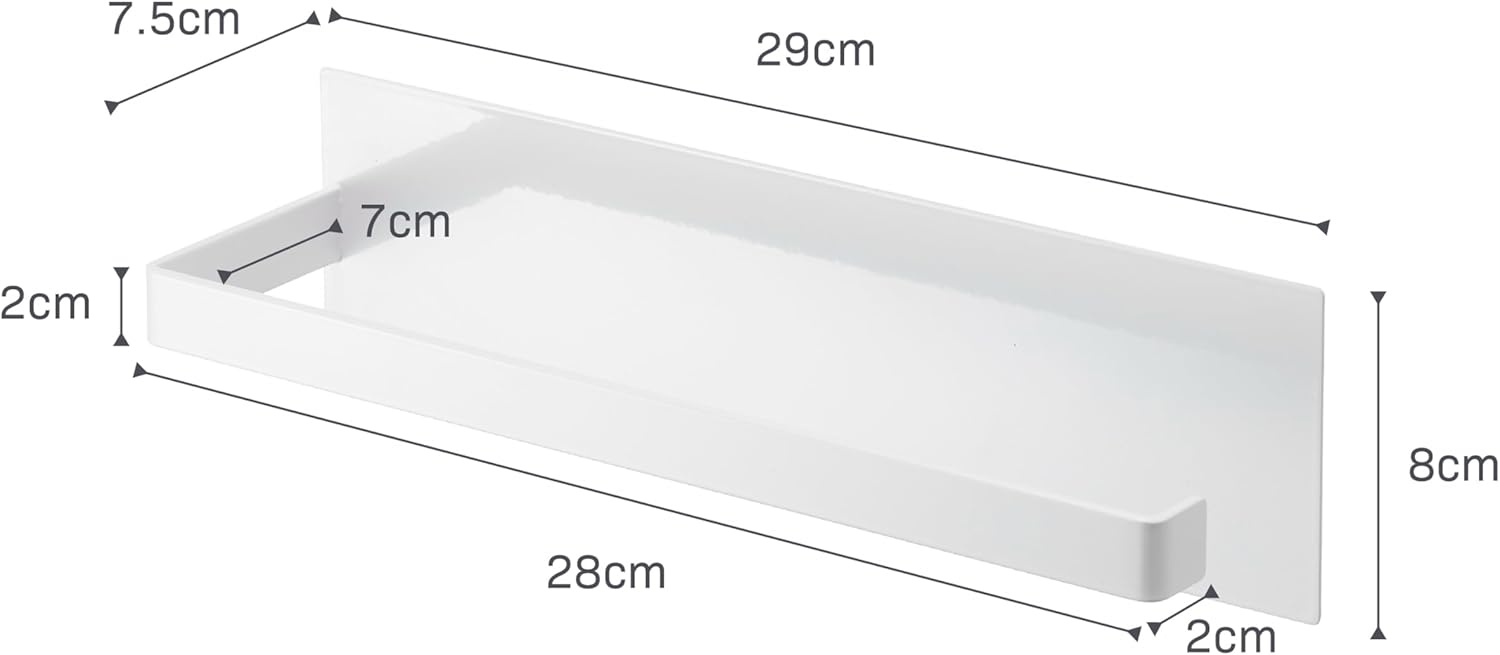 image:imageYamazaki Home Tower Magnetic Paper Towel Holder Metal Kitchen Roll Dispenser Vertical Or Horizontal Mounted Kitchen Towel Rack SteelWhite