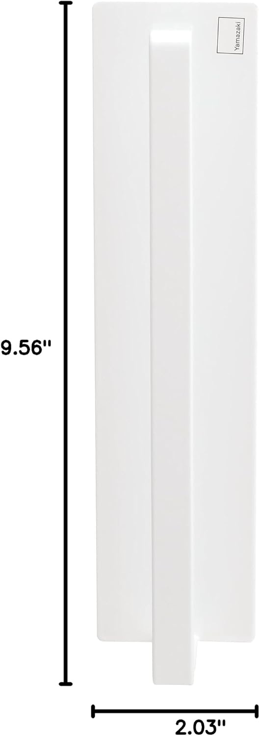image:imageYamazaki Home Tower Magnetic Paper Towel Holder Metal Kitchen Roll Dispenser Vertical Or Horizontal Mounted Kitchen Towel Rack SteelWhite