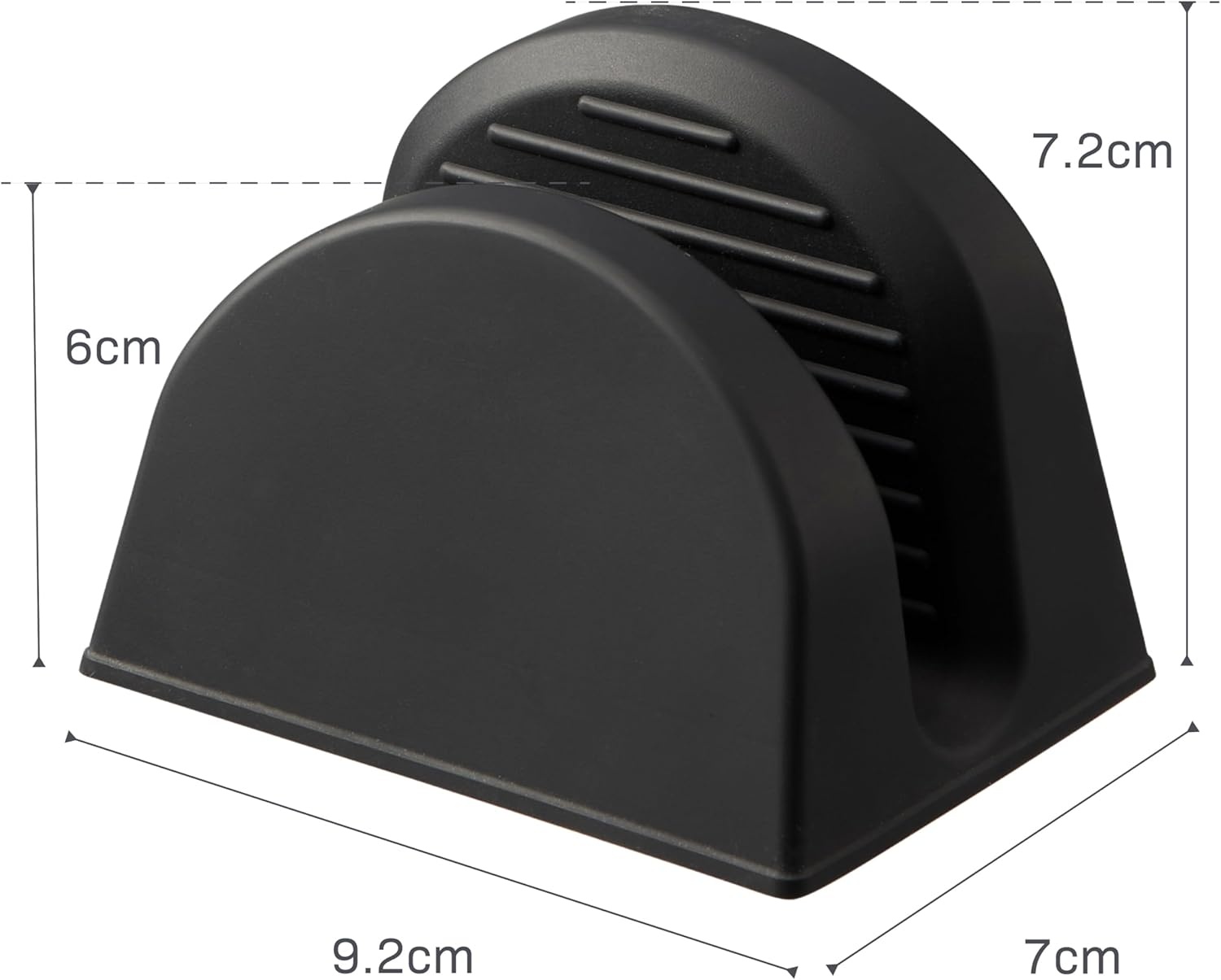 image:imageYamazaki Home Tower Magnetic Pot Holders Set of 2 Heat Resistant Silicone Oven Mitts Durable Insulated Hot Pads Magnetic Storage SiliconeBlack