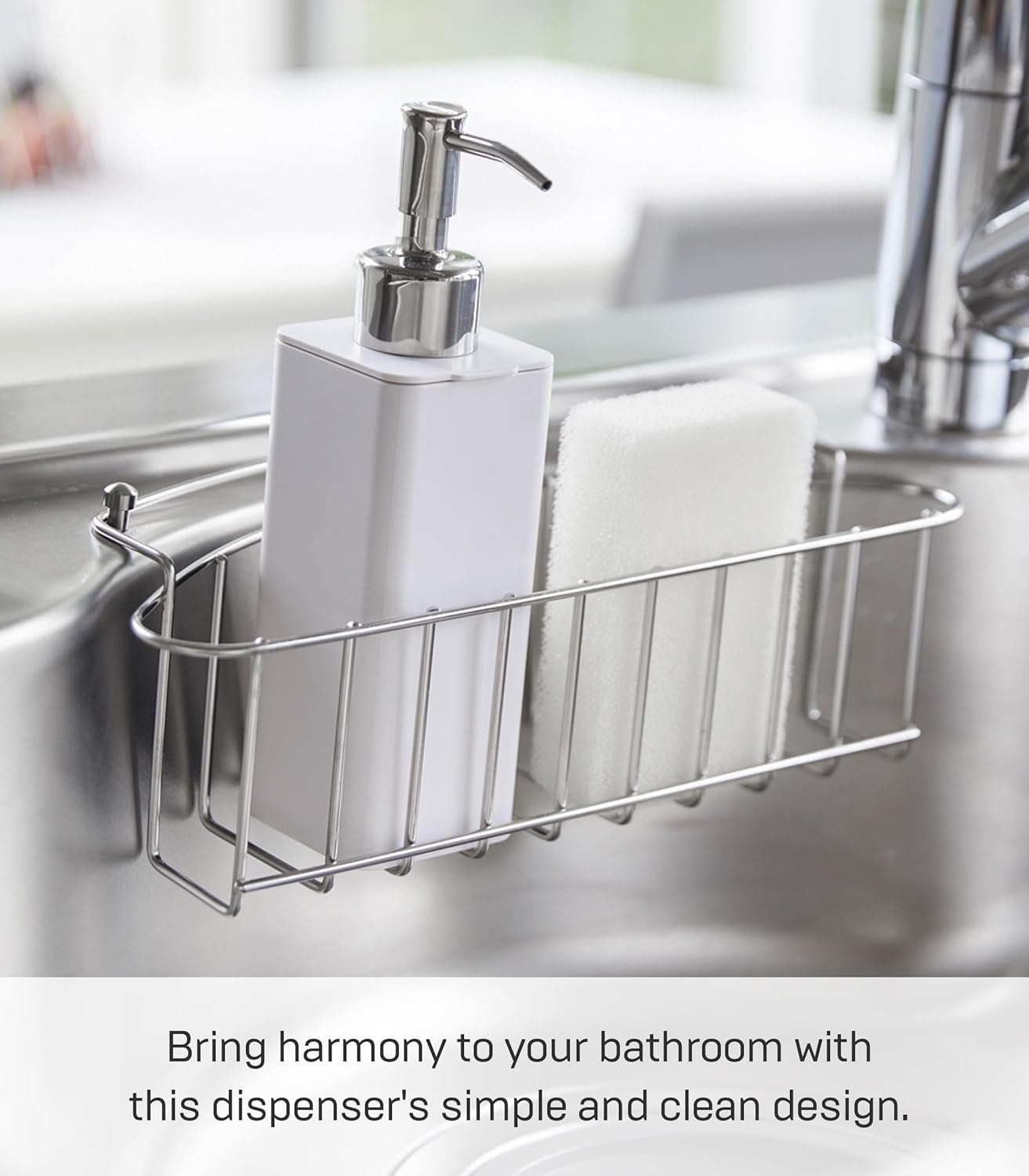 image:imageYamazaki Home Tower Refillable Hand Soap Dispenser with Pump Bathroom Kitchen Abs Plastic 85 Fluid Oz 250 Milliliters