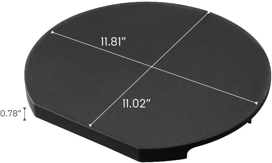 image:imageYamazaki Home Tower Round Cutting Board Magnetic Mounting Dishwasher Safe NonSlip Surface Ideal For Pizza And Ingredient Prep PolypropyleneBlack
